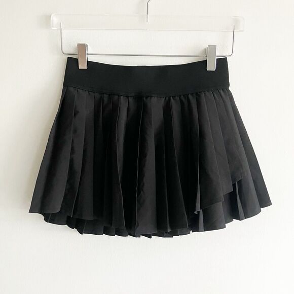 Iuga Size Small Pleated Tennis Skirt Black S - Picture 1 of 5